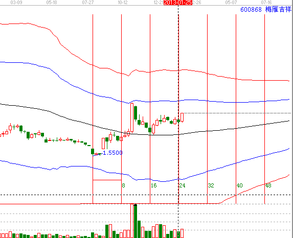 江恩時間共振—經典案例600868